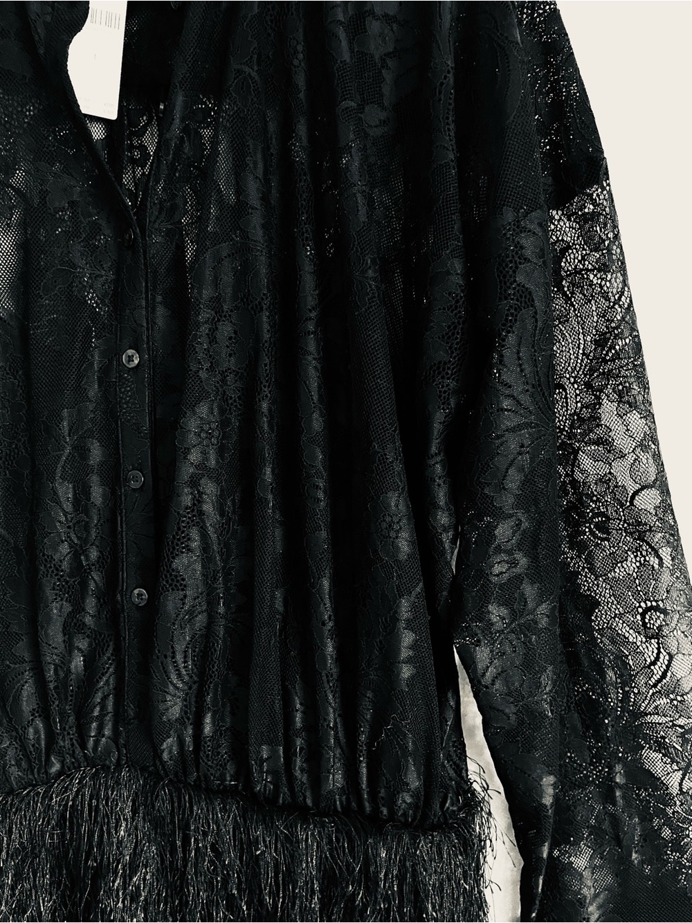 NWT Anthropologie Maeve Fringe Twofer Mini Shirtdress Size L - Picture 11 of 16